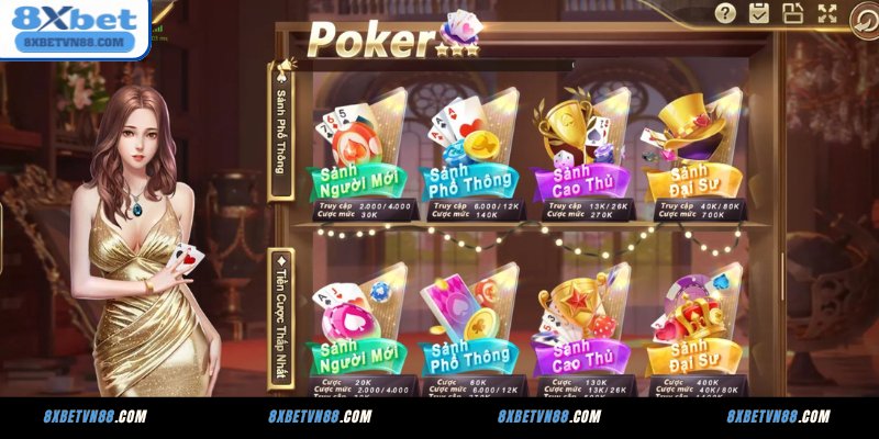 Giới thiệu Pocker tại 8XBET